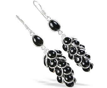 SKU 6037 - a Onyx Earrings Jewelry Design image