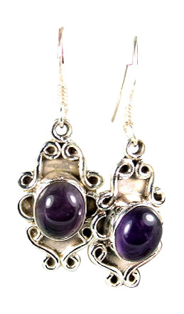 SKU 6038 - a Amethyst Earrings Jewelry Design image