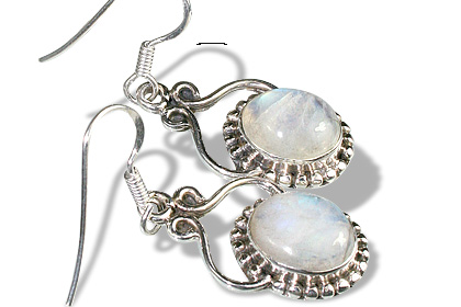 SKU 6039 - a Moonstone Earrings Jewelry Design image