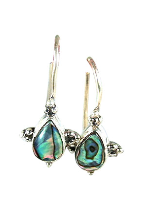 SKU 6040 - a Abalone Earrings Jewelry Design image