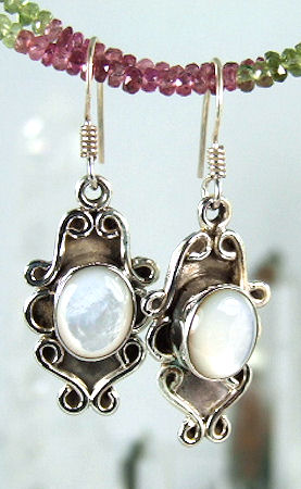 SKU 6041 - a Pearl Earrings Jewelry Design image