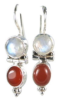 SKU 6043 - a Moonstone Earrings Jewelry Design image