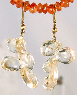 SKU 6045 - a Citrine Earrings Jewelry Design image