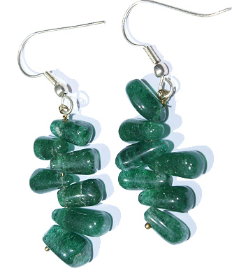 SKU 6047 - a Aventurine Earrings Jewelry Design image