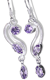 SKU 6048 - a Amethyst Earrings Jewelry Design image