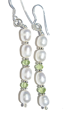 SKU 6052 - a Pearl Earrings Jewelry Design image
