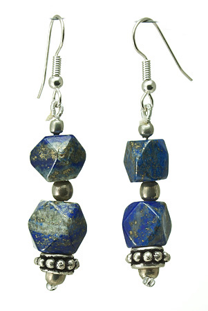 SKU 6055 - a Lapis Lazuli Earrings Jewelry Design image