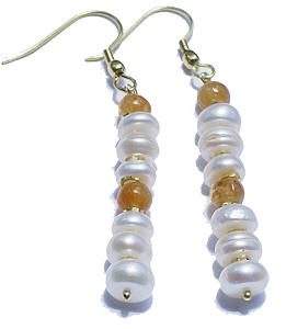 SKU 6324 - a Pearl Earrings Jewelry Design image