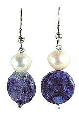SKU 6325 - a Lapis Lazuli Earrings Jewelry Design image