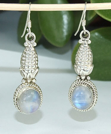 SKU 6328 - a Moonstone Earrings Jewelry Design image