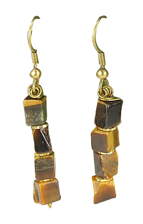 SKU 6339 - a Tiger eye Earrings Jewelry Design image
