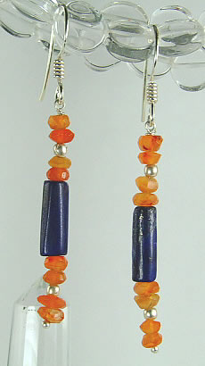 SKU 6356 - a Lapis Lazuli Earrings Jewelry Design image