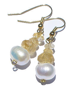 SKU 6363 - a Pearl Earrings Jewelry Design image