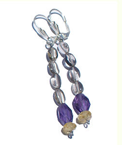 SKU 6364 - a Smoky Quartz Earrings Jewelry Design image