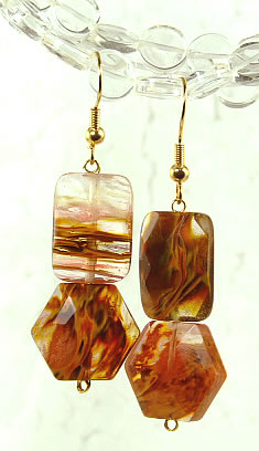 SKU 6365 - a Galaxy Quartz Earrings Jewelry Design image