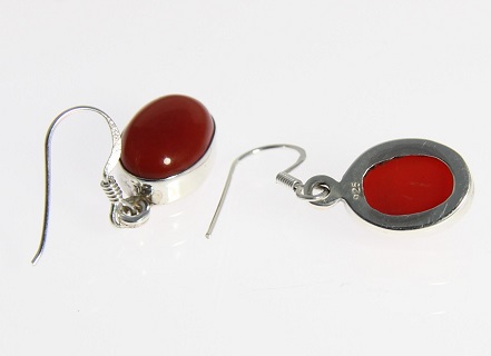 SKU 6373 - a Carnelian Earrings Jewelry Design image