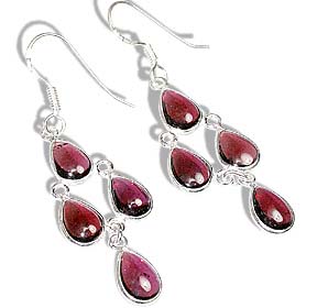 SKU 6384 - a Garnet Earrings Jewelry Design image