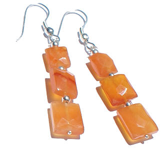SKU 6410 - a Carnelian Earrings Jewelry Design image