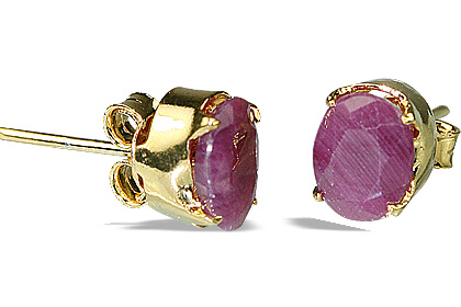 SKU 6412 - a Ruby Earrings Jewelry Design image