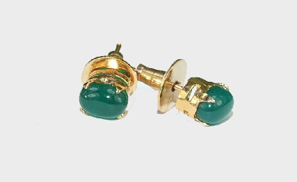 SKU 6413 - a Onyx Earrings Jewelry Design image