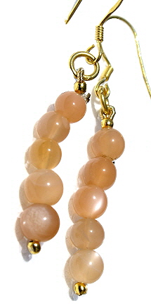 SKU 6421 - a Moonstone Earrings Jewelry Design image