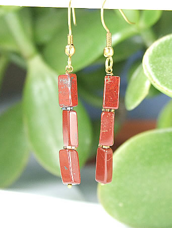 SKU 6438 - a Jasper Earrings Jewelry Design image