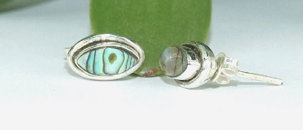 SKU 6443 - a Abalone Earrings Jewelry Design image