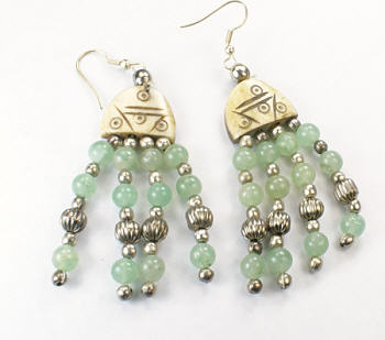 SKU 6448 - a Bone Earrings Jewelry Design image