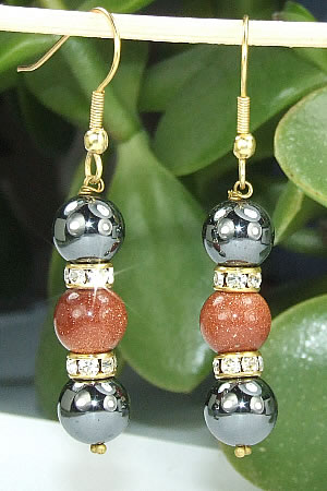 SKU 6450 - a Hematite Earrings Jewelry Design image