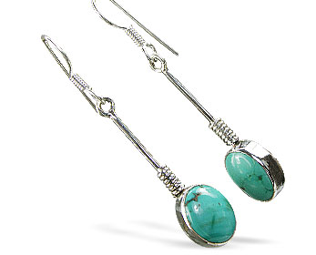 SKU 6451 - a Turquoise Earrings Jewelry Design image