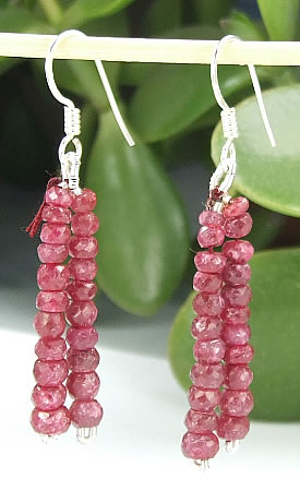 SKU 6454 - a Ruby Earrings Jewelry Design image