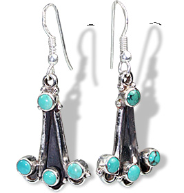 SKU 6457 - a Turquoise Earrings Jewelry Design image