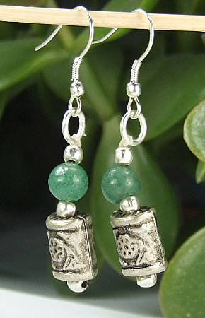 SKU 6495 - a Aventurine Earrings Jewelry Design image