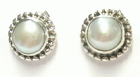 SKU 6893 - a Pearl Earrings Jewelry Design image