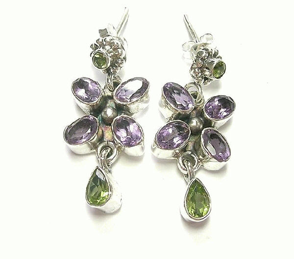 SKU 6895 - a Amethyst Earrings Jewelry Design image