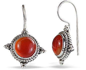 SKU 7101 - a Carnelian Earrings Jewelry Design image