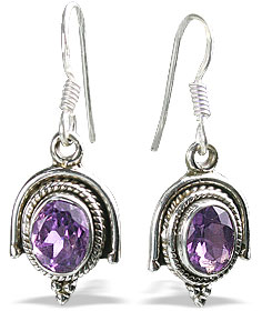 SKU 7105 - a Amethyst Earrings Jewelry Design image
