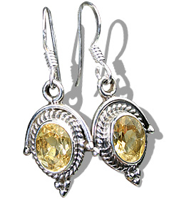 SKU 7106 - a Citrine Earrings Jewelry Design image