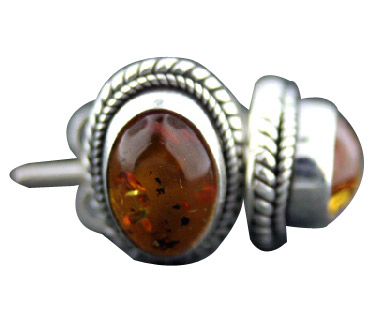 SKU 7114 - a Amber Earrings Jewelry Design image