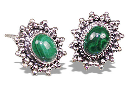 SKU 7116 - a Malachite Earrings Jewelry Design image