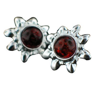 SKU 7131 - a Amber Earrings Jewelry Design image