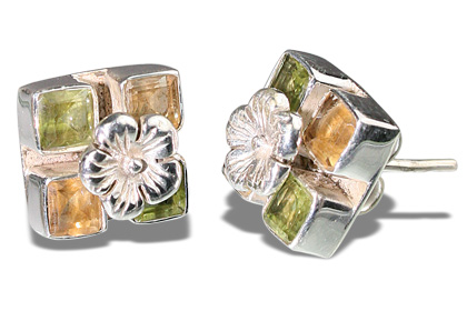 SKU 7134 - a Peridot Earrings Jewelry Design image