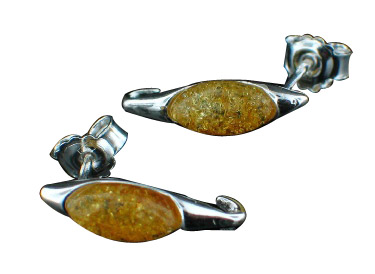 SKU 7137 - a Amber Earrings Jewelry Design image