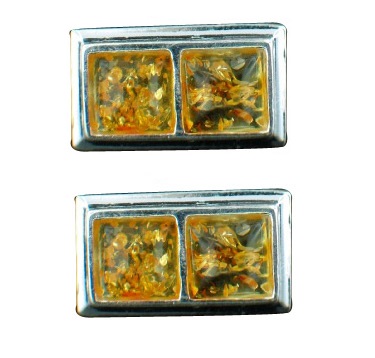 SKU 7142 - a Amber Earrings Jewelry Design image