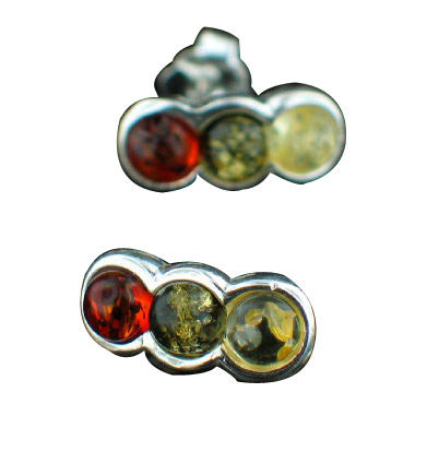 SKU 7144 - a Amber Earrings Jewelry Design image