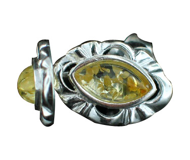 SKU 7146 - a Amber Earrings Jewelry Design image