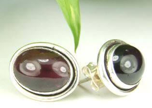SKU 7176 - a Garnet Earrings Jewelry Design image