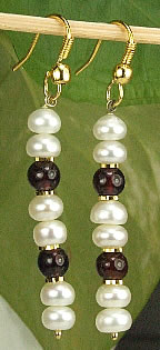 SKU 7290 - a Garnet Earrings Jewelry Design image