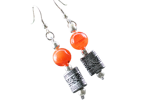 SKU 7291 - a Carnelian Earrings Jewelry Design image