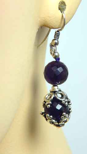 SKU 7620 - a Amethyst Earrings Jewelry Design image